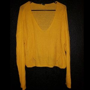 Knit V Neck Sweater